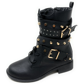 Zenina Buckle Combat boot