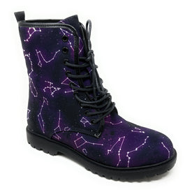 Starry Print Combat Boot