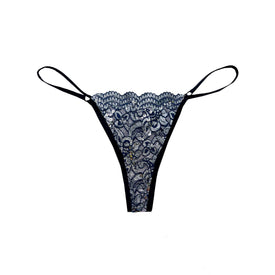 Holiday String Thong In Blue