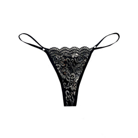 Holiday String Thong In Black