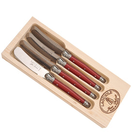 Jean Dubost 4 Spreaders Red in Wooden Box