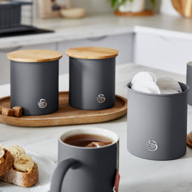 Swan Nordic Set of 3 Cannisters - Grey