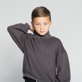KIDS VELVET HIGH NECK JUMPER