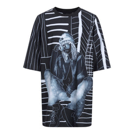 HOJ ILLUSTRATED SKETCH T-SHIRT DRESS
