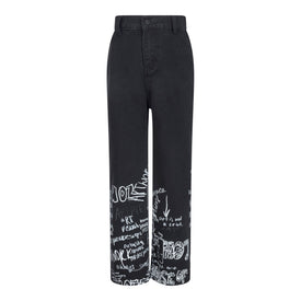 HOJ GRAFFITI SKETCH STRAIGHT LEG JEANS