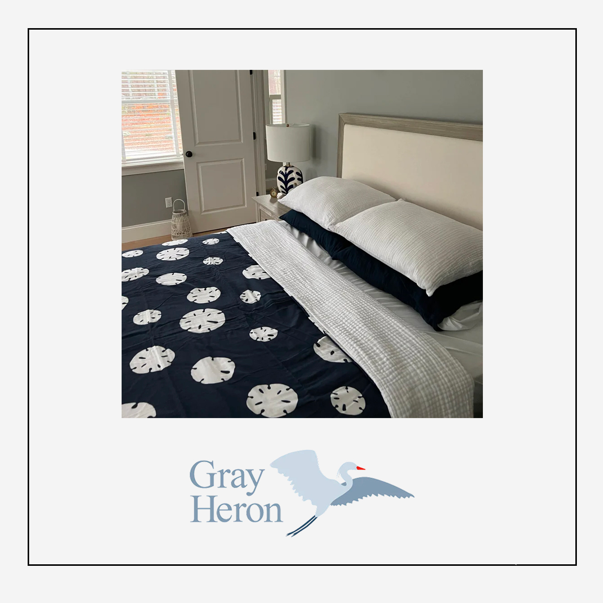 Grey heron blankets hotsell