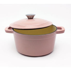 BergHOFF Neo 3qt Cast Iron Round Covered Dutch Oven, Pink