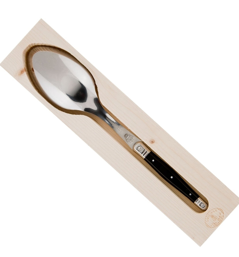 Jean Dubost Serving Spoon with Black Handle