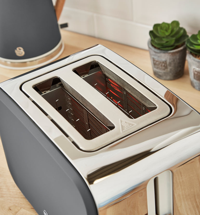 Swan Nordic 2 Slice Toaster - Grey