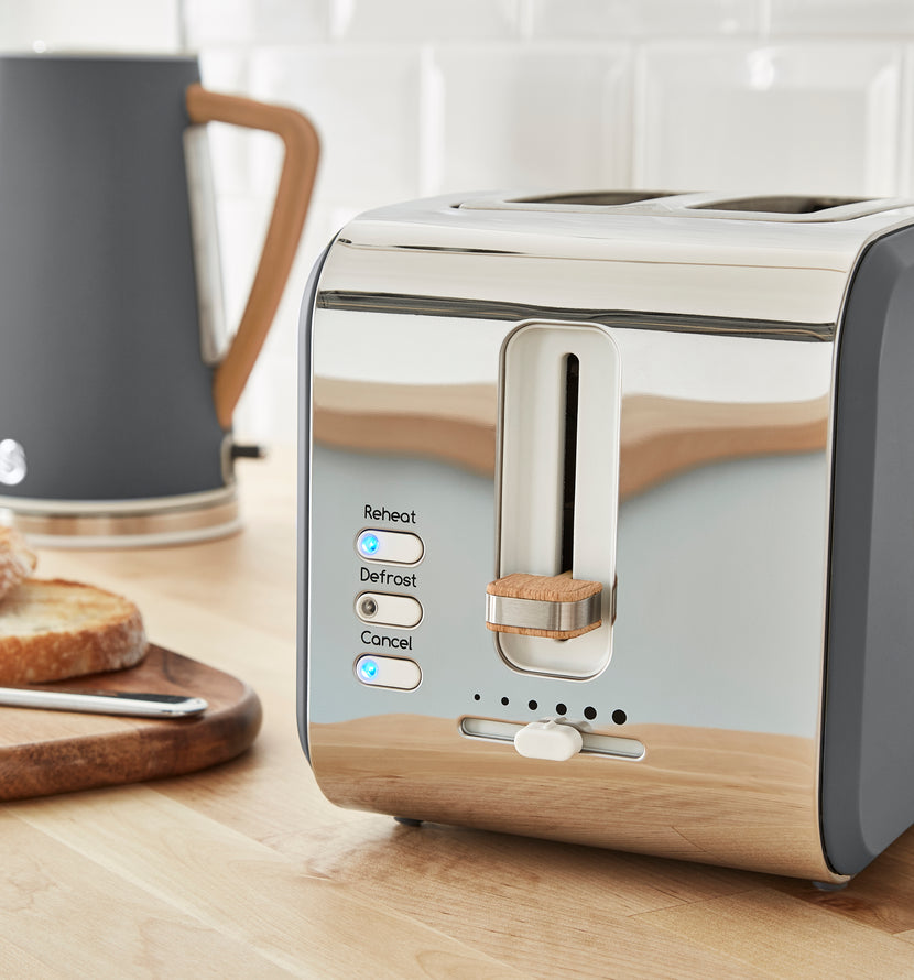 Swan Nordic 2 Slice Toaster - Grey