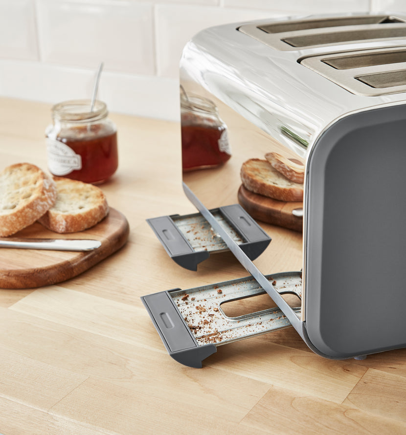 Aura 4-Slice Toaster Shimmer Grey