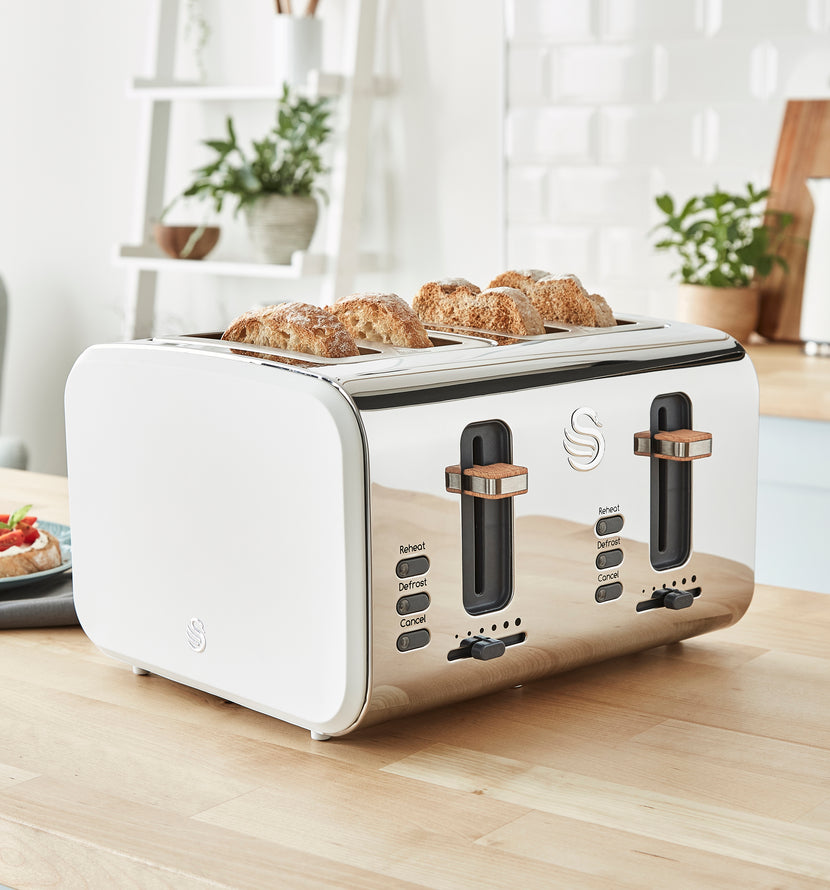 Swan Nordic 4 Slice Toaster - White