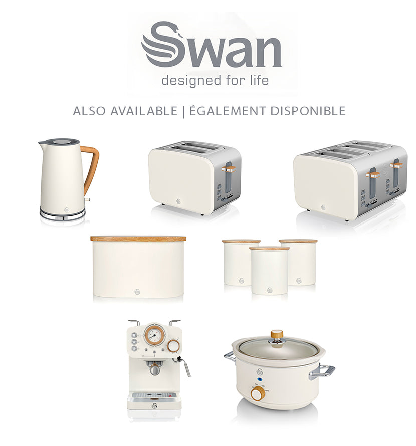 Swan Nordic 4 Slice Toaster - White
