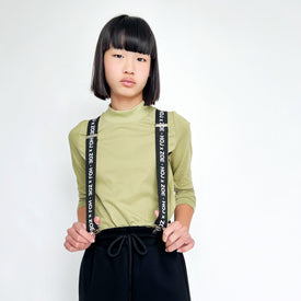 HOJ X ZOE CAPSULE COLLECTION GREEN HIGH NECK TOP